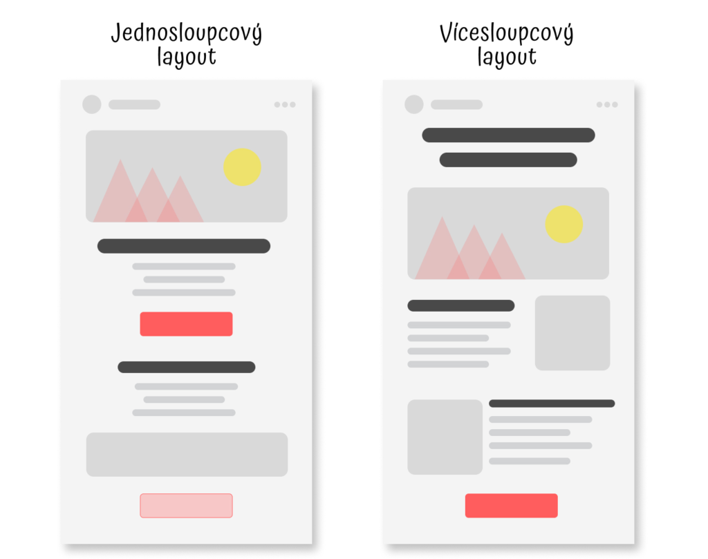 Email marketing - layout newsletterových šablon