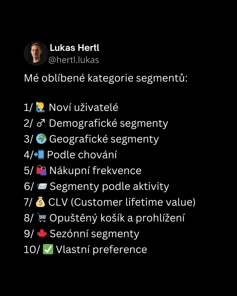 Lukáš Hertl - mé oblíbené segmenty
